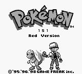 Pokemon 151 (red hack) Title Screen